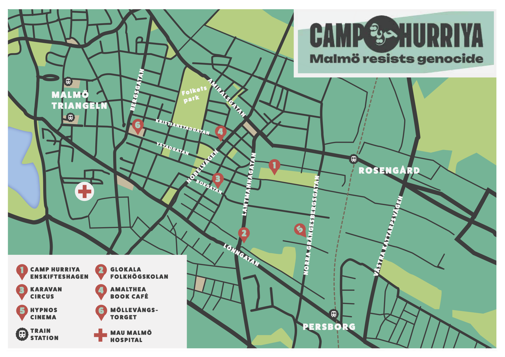 Map over the camp.